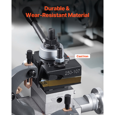 VEVOR Σετ εργαλείων γρήγορης αλλαγής ανάρτησης 8 τμχ Θήκες εργαλείων τόρνου για μίνι τόρνο 6&quot;-12