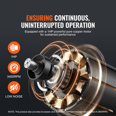 VEVOR Dust Collector, 1HP 460 CFM Air Flow, Rolling Dust Collector with 21-Gallon Dust Collection Bag, 2,5 Micron Bag Filtration, Industrial Workshop Mobile Wood Dust Container με λαβή και τροχούς