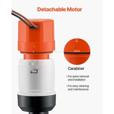 VEVOR Livewell Pump for Boat 12V 800 GPH Livewell Aerator Pump Straight 2 είσοδοι