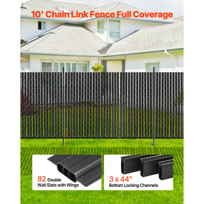 VEVOR Chain Link Fence Slats Privacy Διπλό τοίχωμα με φτερά για ψηλό φράχτη 6&#039;