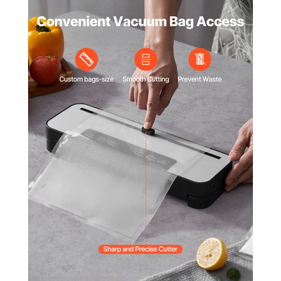 Μηχάνημα σφράγισης κενού VEVOR 5 σε 1 Fast-Compact Αυτόματη Εξοικονόμηση Τροφίμων 10 τσάντα 100W