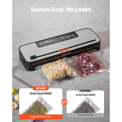 Μηχάνημα σφράγισης κενού VEVOR 5 σε 1 Fast-Compact Αυτόματη Εξοικονόμηση Τροφίμων 10 τσάντα 100W