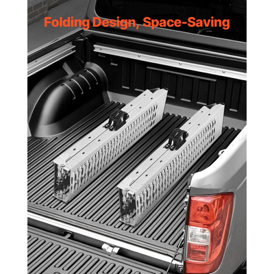 VEVOR 1000 lbs χαλύβδινες ράμπες 2 τμχ Ράμπες φόρτωσης βαρέως τύπου με λαβές