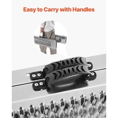 VEVOR 1000 lbs χαλύβδινες ράμπες 2 τμχ Ράμπες φόρτωσης βαρέως τύπου με λαβές