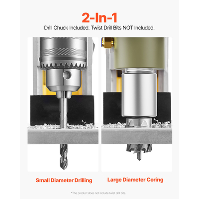 Magnetic Drill 1400W 2810 lbf Magnetic Drill Press 1,6 in Boring Diameter 800 RPM