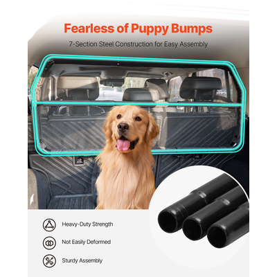 VEVOR Dog Car Barrier 46" Wide Divier Car for Cargo Vehicle Barrier Pet Barrier