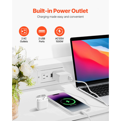 Συρταριέρα VEVOR 9 Ψηλή υφασμάτινη συρταριέρα με κάδο LED & έξοδο λευκό