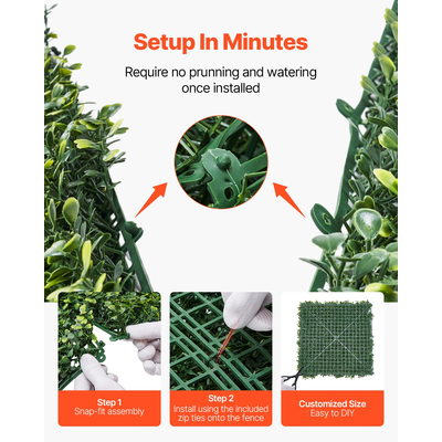 VEVOR Πάνελ τοίχου από τεχνητό γρασίδι 40 x 120 στο Milan Grass Greenery για διακόσμηση