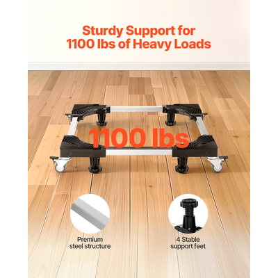 Βάση Ψυγείου VEVOR Mobile Base 1100 lb 27,5-35,4 ιντσών Ρυθμιζόμενο έπιπλο Dolly