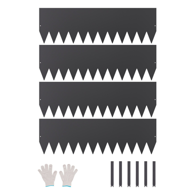 VEVOR Steel Landscape Edging 4 Packs 40 x 12 in Resistant στη σκουριά Pathway Divider