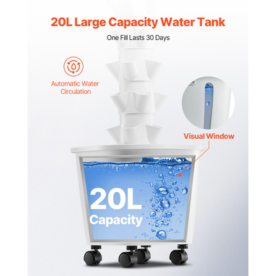 VEVOR Hydroponic Growing System 30 Pods Smart Hydroponic Tower Κυκλοφορία νερού