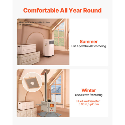 Φουσκωτή σκηνή VEVOR για Κάμπινγκ 4-6 Άτομα Glamping Σκηνή με Αντλία Εύκολη ρύθμιση