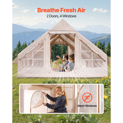 Φουσκωτή σκηνή VEVOR για Κάμπινγκ 5-8 Άτομα Glamping Σκηνή με Αντλία Εύκολη ρύθμιση