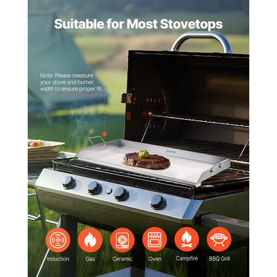 VEVOR 36x22 σε επίπεδη επάνω σχάρα από ανοξείδωτο χάλυβα γενικής χρήσης ψησταριά μπάρμπεκιου Μαγειρικά σκεύη