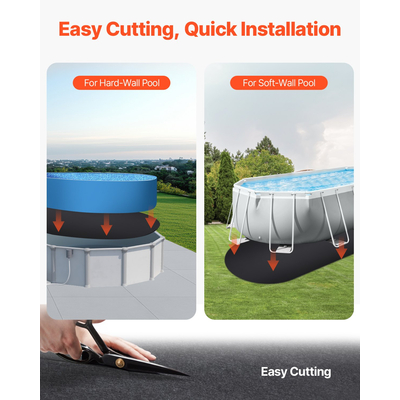 VEVOR 15x30 ft Oval Pool Liner Pad for Pool Pools Heavy Duty Pool