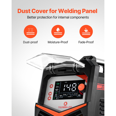 VEVOR TIG Welder 3-in-1 Welding Machine Pulse MMA Stick IGBT Inverter LED