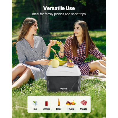 VEVOR Portable Cooler 8.5 QT Insulated Cooler 12 Can Capacity with Handles
