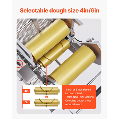 VEVOR Electric Tortilla Maker Automatic Corn Tortilla Making Machine (4 + 6 in)