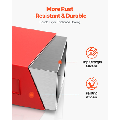 VEVOR Ballast Box 3 Point Κατηγορία 1 Tractor Quick Tach Hitch Αντίβαρο κόκκινο