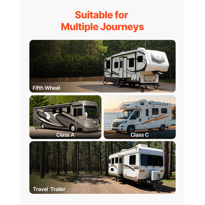 RV Leveling Pads 5000 lbs 4 Pcs Rubber Trailer Jack Pads 5,5" τετραγωνικά πόδια