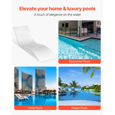 VEVOR Ξαπλώστρες στην πισίνα 2 τμχ Ξαπλώστρα ξαπλώστρας εσωτερική πισίνα