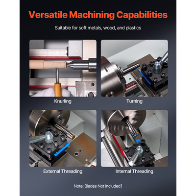 Τόρνος μετάλλου VEVOR 8,7 x 18 ίντσες με αυτόματη τροφοδοσία