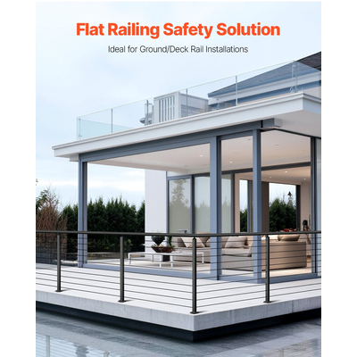 Στύλος κιγκλιδώματος καλωδίου VEVOR 36x2x2 ίντσες με οριζόντια οπή 1JZLGZXHS9148RVYS001V0