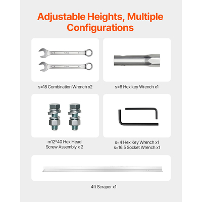 VEVOR 4-χρονος ηλεκτρικός σοβάς σκυροδέματος, τσιμεντόστρωση, λεπίδα 4 ποδιών