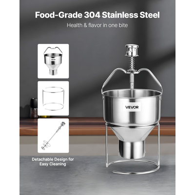 Εγχειρίδιο VEVOR Donut Depositor Dispenser από ανοξείδωτο χάλυβα