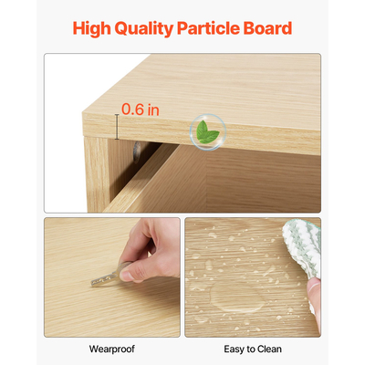 VEVOR Συρταριέρα με 6 Συρτάρια Ξύλινη με Συρόμενη Συρταριέρα και Αντιανατρεπτική Συσκευή