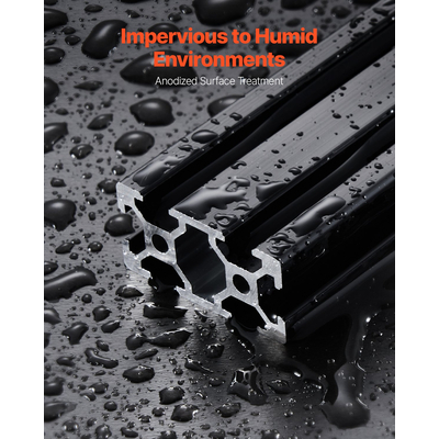 VEVOR 5 τεμάχια 78,7 ίντσες (2000 mm) Τ υποδοχή 2040 αλουμινίου εξώθησης ανοδιωμένη γραμμική ράγα