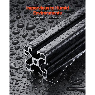 VEVOR 4PCS 39,4 in (1000 mm) T Slot 4040 Aluminium Extrusion Anodized Linear Rail