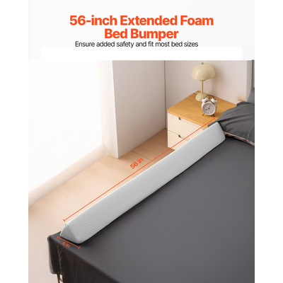 Ελαφρύς προφυλακτήρας κρεβατιού VEVOR Toddlers 56 σε αντιολισθητικό αφρό κρεβατιού προστατευτικός προφυλακτήρας ράγας