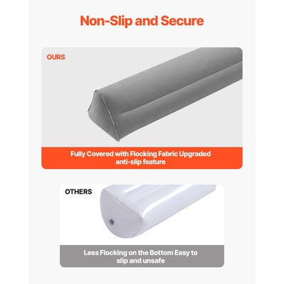 Προφυλακτήρας κρεβατιού VEVOR για νήπια 47,4 ιντσών Φουσκωτό προστατευτικό κιγκλίδωμα κρεβατιού με αντλία χειρός