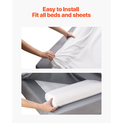 VEVOR προφυλακτήρας κρεβατιού για νήπια 52 σε φουσκωτό προστατευτικό κιγκλίδωμα κρεβατιού με πτερύγιο 2 πακέτα