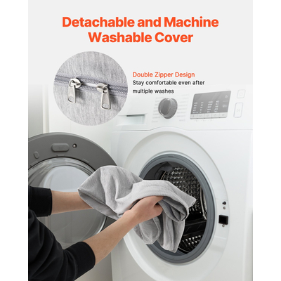 VEVOR Μαξιλάρι εγκυμοσύνης σε σχήμα U Ολόσωμο μαξιλάρι εγκυμοσύνης Μαλακό και αναπνεύσιμο