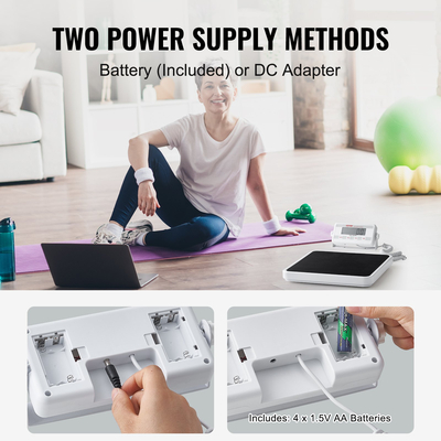 VEVOR φορητή ιατρική ζυγαριά Ψηφιακή ζυγαριά ιατρού αντιολισθητικό ματ 400LBS