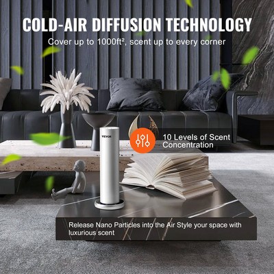 VEVOR Scent Air Machine 120ml Bluetooth Cold Air Diffuser 1000sq.ft Χωρίς νερό