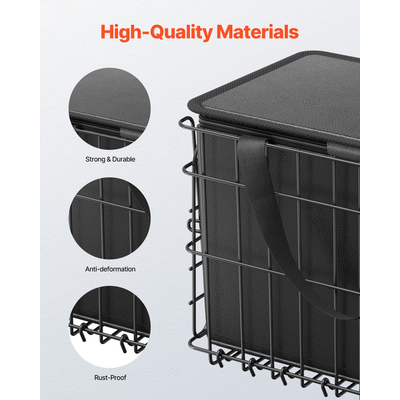 VEVOR Πίσω Καλάθι Ποδηλάτου Πτυσσόμενο Καλάθι Ποδηλάτου Δίχτυ Φορτίου Αδιάβροχο κάλυμμα