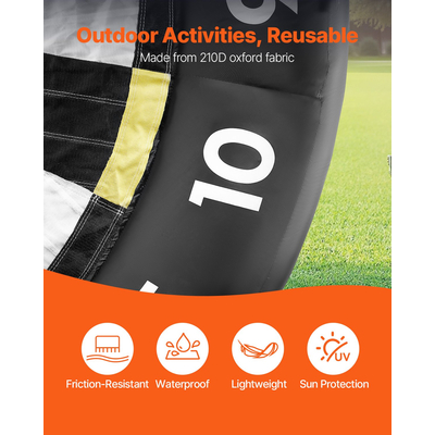 Φουσκωτό βελάκι ποδοσφαίρου VEVOR ύψους πάνω από 10 πόδια με 9 μπάλες κλωτσιών και αντλία αέρα