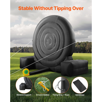 Φουσκωτό βελάκι ποδοσφαίρου VEVOR ύψους πάνω από 10 πόδια με 9 μπάλες κλωτσιών και αντλία αέρα