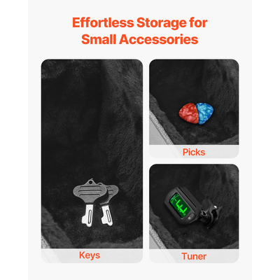 Σκληρή θήκη VEVOR Acoustic Guitar 43.31 in with Lock and Keys for Acoustic Guitar