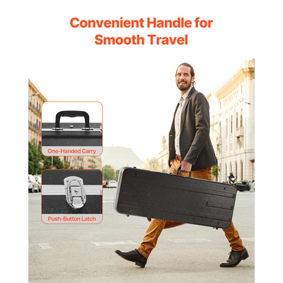 Σκληρή θήκη VEVOR Electric Guitar 41.34 in with Lock and Keys for Electric Guitar