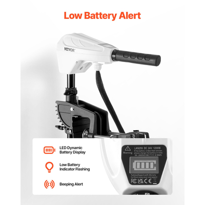 VEVOR 86lb 24V Ηλεκτρική συρτή μηχανή συρτής αλμυρού νερού Κινητήρας σκάφους