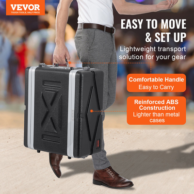 VEVOR 4U Rack Case Server Rack Cabinet 14 σε βάθος με λαβή κατασκευής ABS