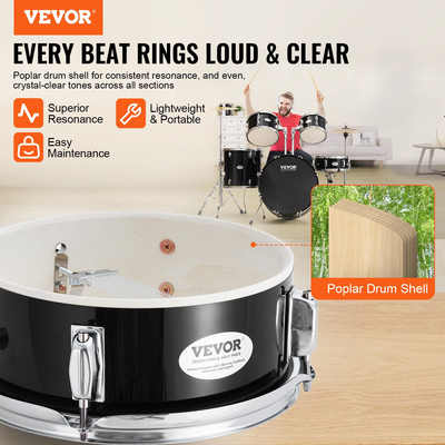 VEVOR Adult Drum Set 5-Pece 22 σε πλήρες σετ τυμπάνων πλήρους μεγέθους με βάση Throne