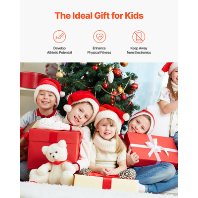 VEVOR Kids Basketball Hoop 4-Hoop Φορητή βάση μπάσκετ με ρυθμιζόμενο ύψος