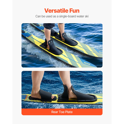 VEVOR 170,2 cm Συνδυασμός θαλάσσιων σκι ενηλίκων με ρυθμιζόμενες δέστρες X-9