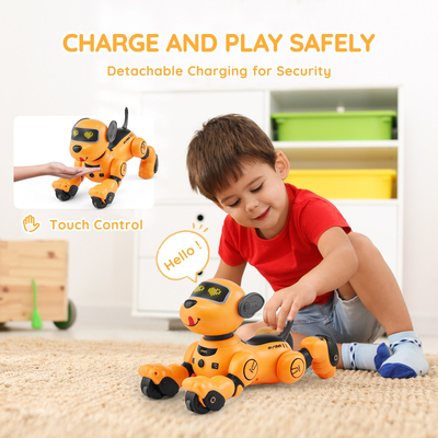 VEVOR RC Robot Dog Toy Talking Dancing Τηλεχειριστήριο αφής και φωνής Προγραμματιζόμενο