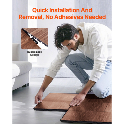 Σετ δαπέδου γυμναστικής 52 ΤΕΜ. Interlocking PP+PVC Puzzle Rubber Tiles